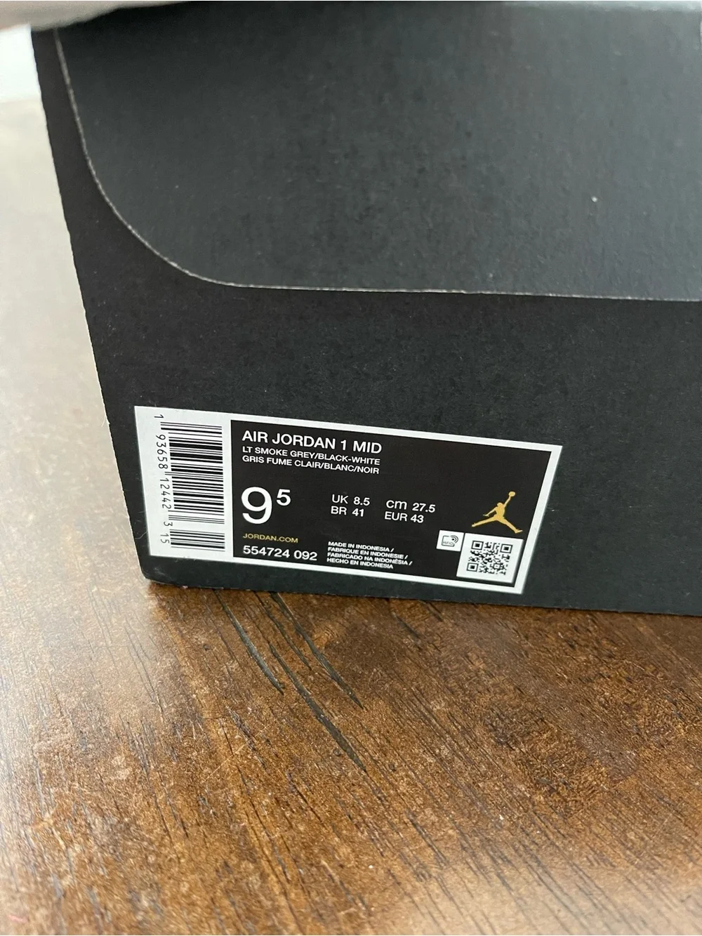 Jordan High-Top Sneakers - White, Gray, Black